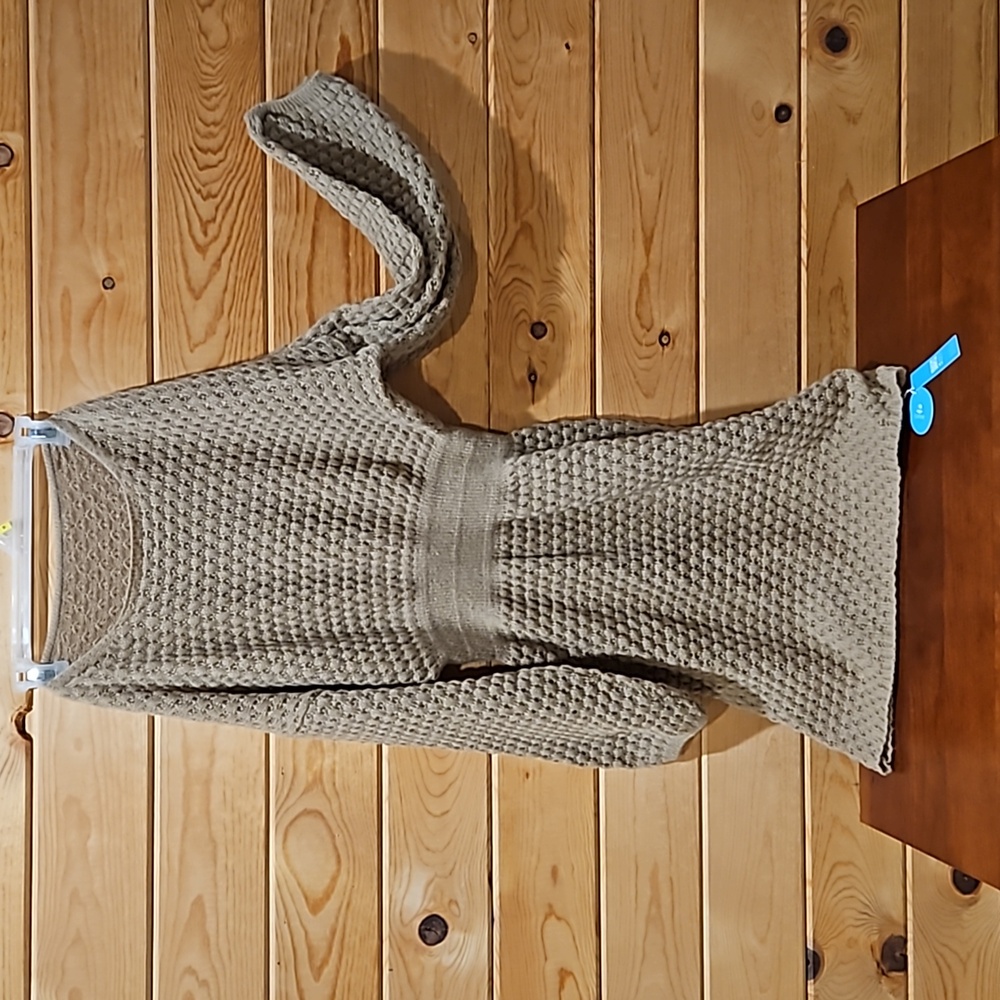 Tan sweater dress, size large
